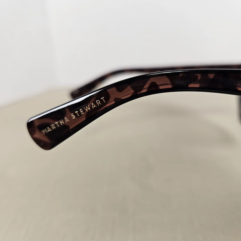 Martha Stewart Tortoiseshell Cat Eye Sunglasses with Brown Gradient Lenses